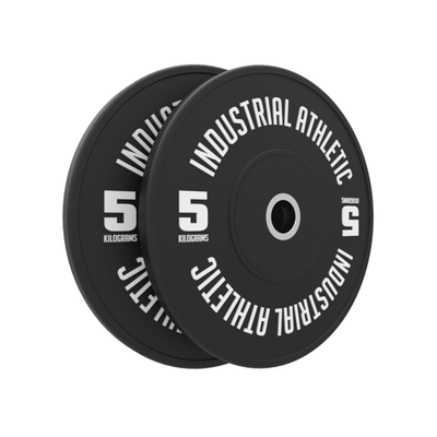 150KG Black Bumper Plate Set - Industrial Athletic