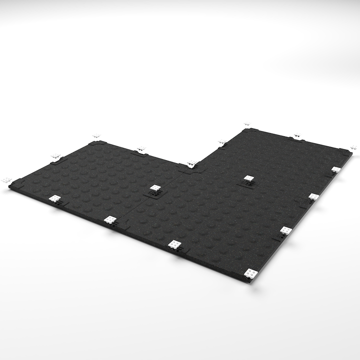 DURA-TILE Gym Flooring 20mm - 1m2 (4 x.5m2)