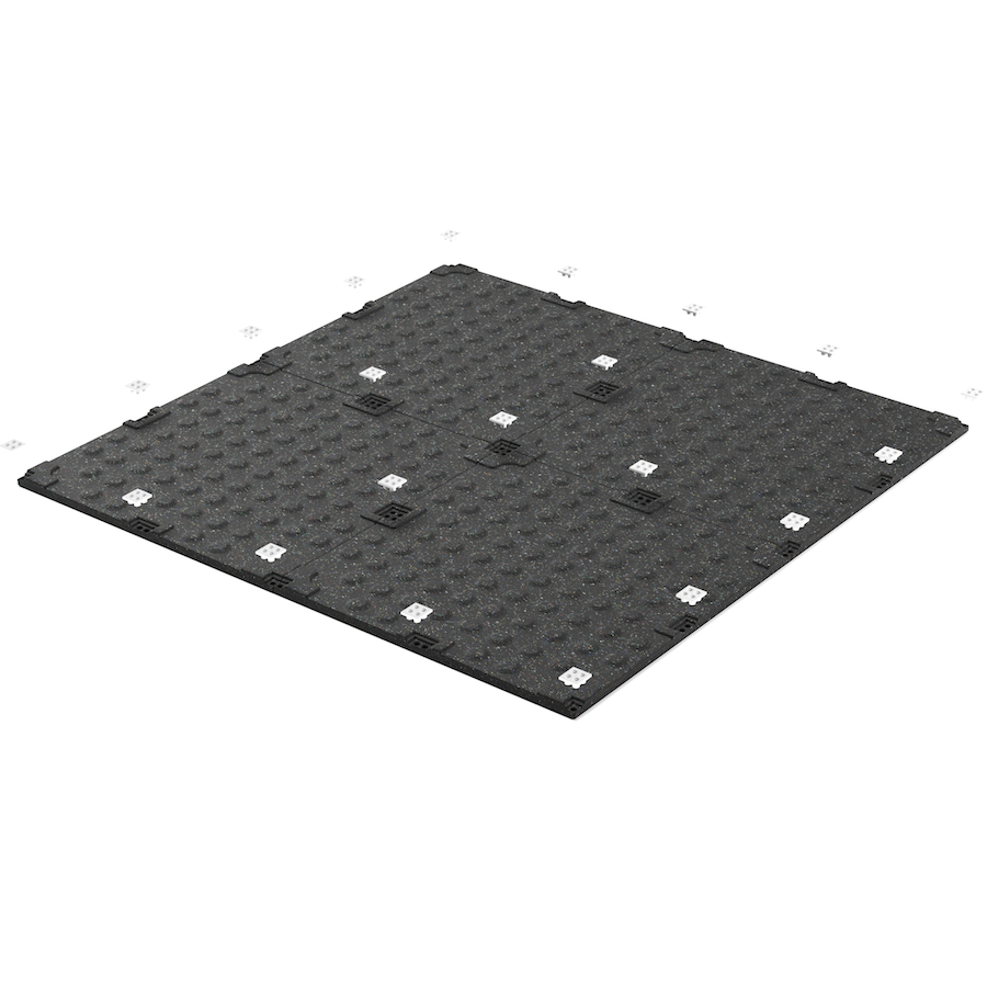 DURA-TILE Gym Flooring 20mm - 1m2 (4 x.5m2)