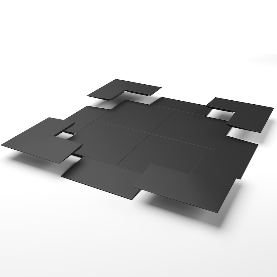 DURA-TILE Gym Flooring 20mm - 1m2 (4 x.5m2)