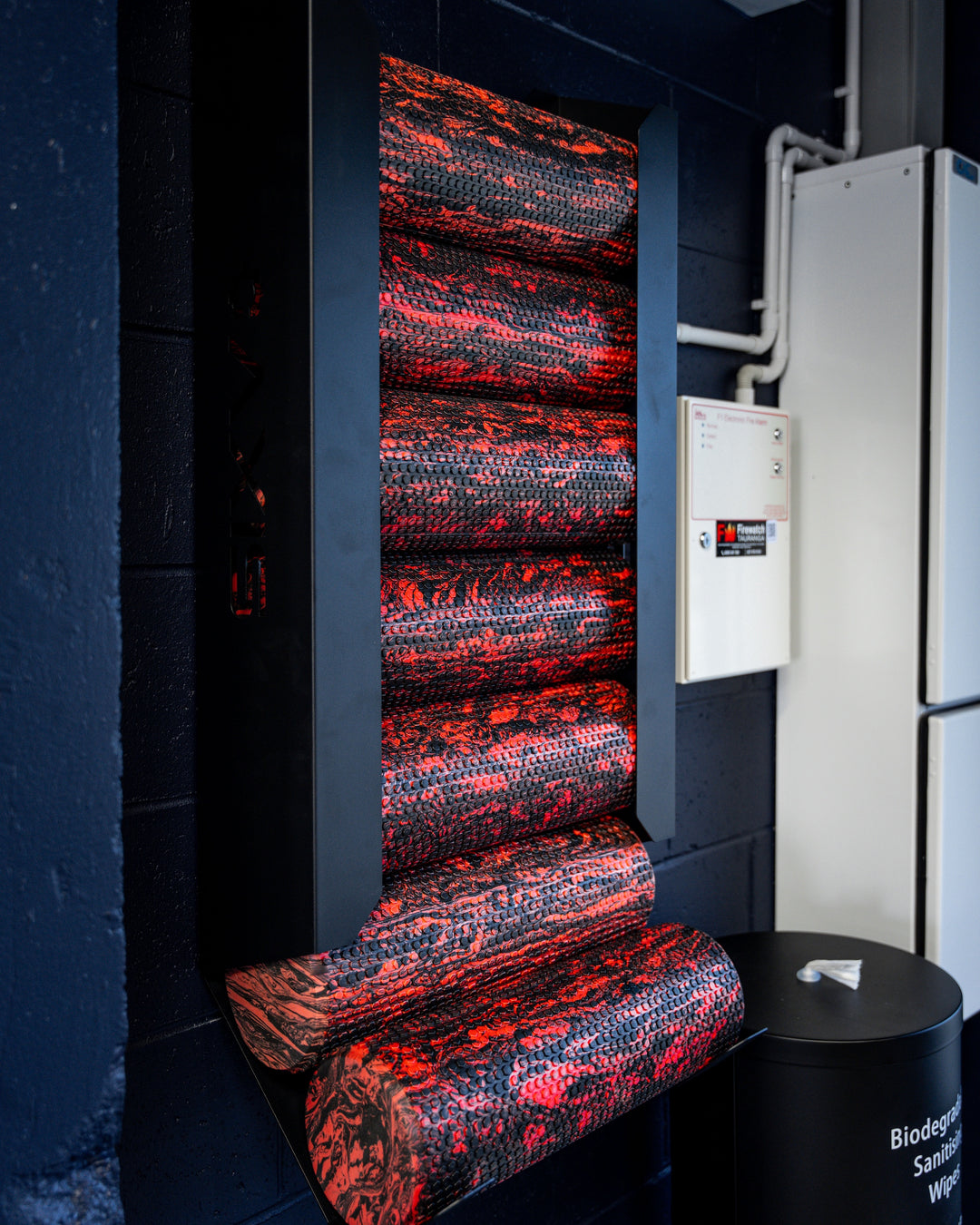 Wall Mount Foam Roller Storage - Industrial Athletic 