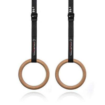 28mm Wooden Rings + Strap Set - Industrial Athletic