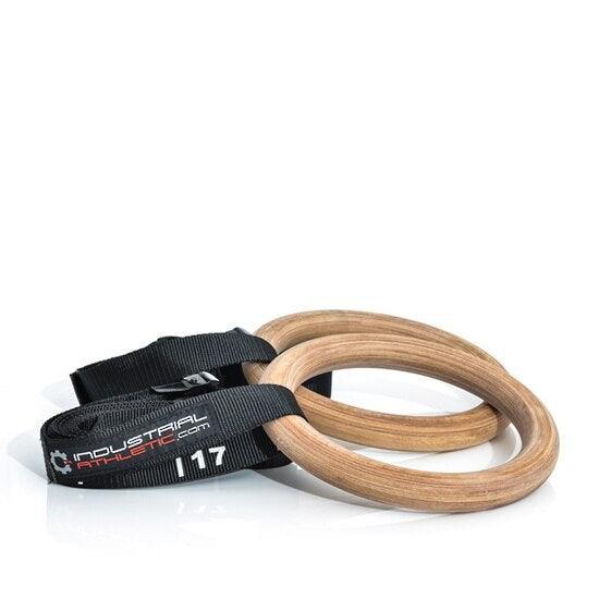 28mm Wooden Rings + Strap Set - Industrial Athletic