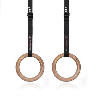 32mm Wooden Rings + Strap Set - Industrial Athletic
