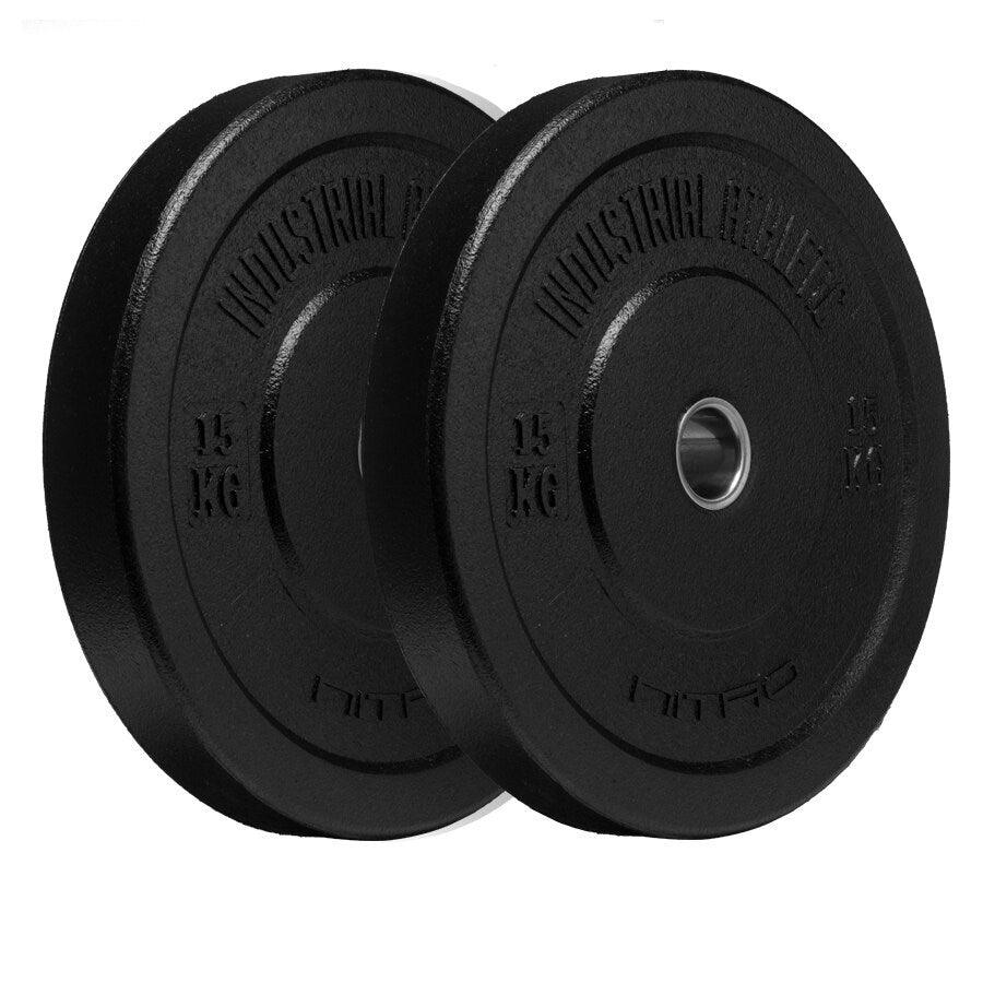 15KG Nitro Bumper Plates - Pair - Industrial Athletic