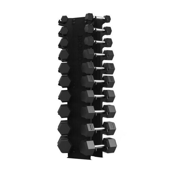 1-10kg Hex Dumbbell Set + Tower - Industrial Athletic