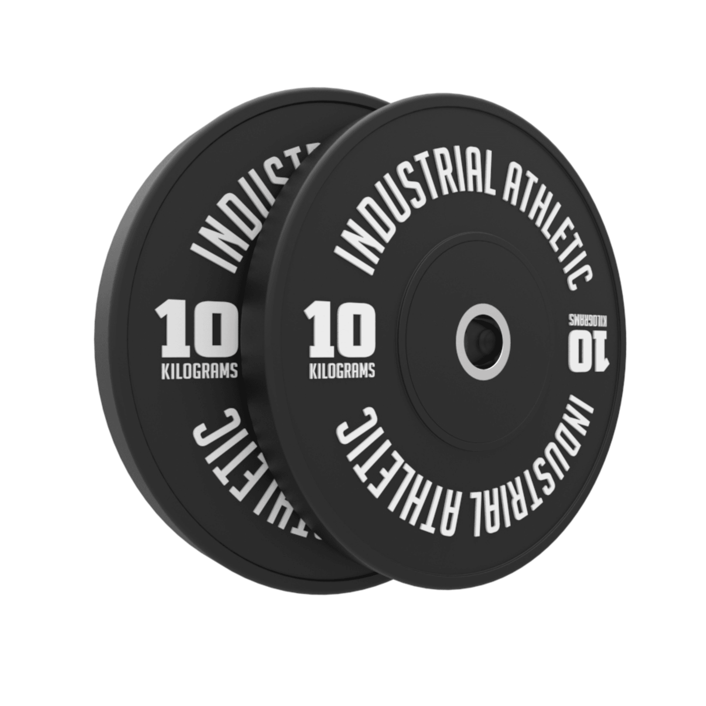 100KG Black Bumper Plates Set - Industrial Athletic
