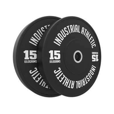 100KG Black Bumper Plates Set - Industrial Athletic