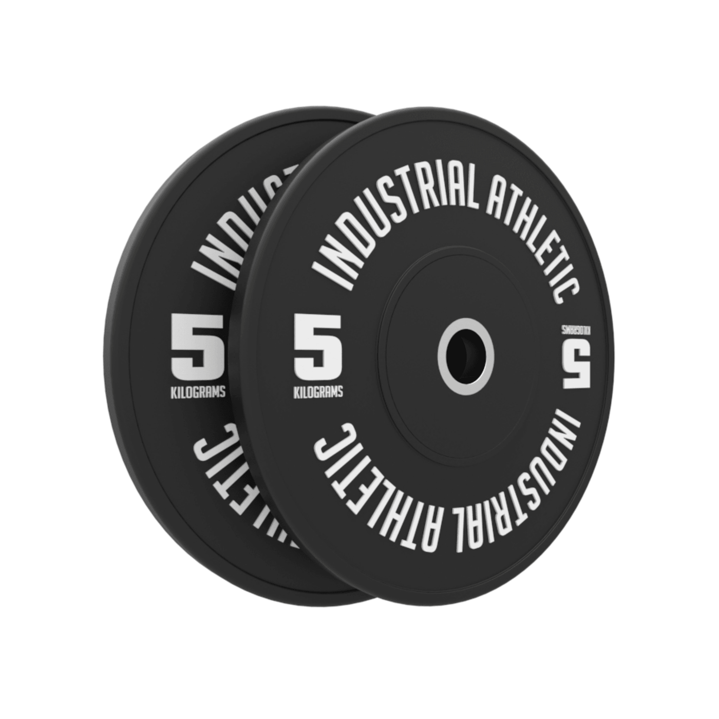 100KG Black Bumper Plates Set - Industrial Athletic