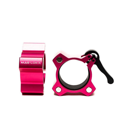 MAG-LOK X Magnetic Alloy Barbell Collars - Pink | Industrial Athletic