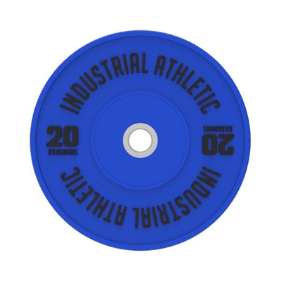 20kg HD Bumper Plates - Blue/Pair - Industrial Athletic