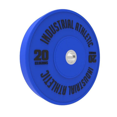 20kg HD Bumper Plates - Blue/Pair - Industrial Athletic