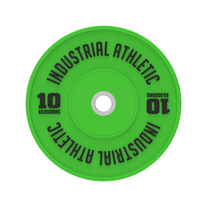 10kg HD Bumper Plates - Green/Pair - Industrial Athletic