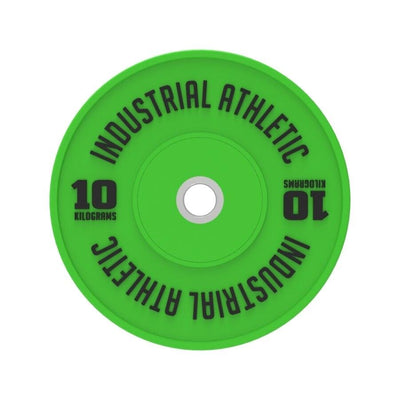 10kg HD Bumper Plates - Green/Pair - Industrial Athletic