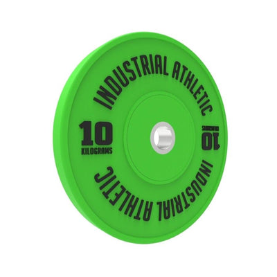 10kg HD Bumper Plates - Green/Pair - Industrial Athletic