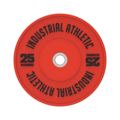 25kg HD Bumper Plates - Red/Pair - Industrial Athletic