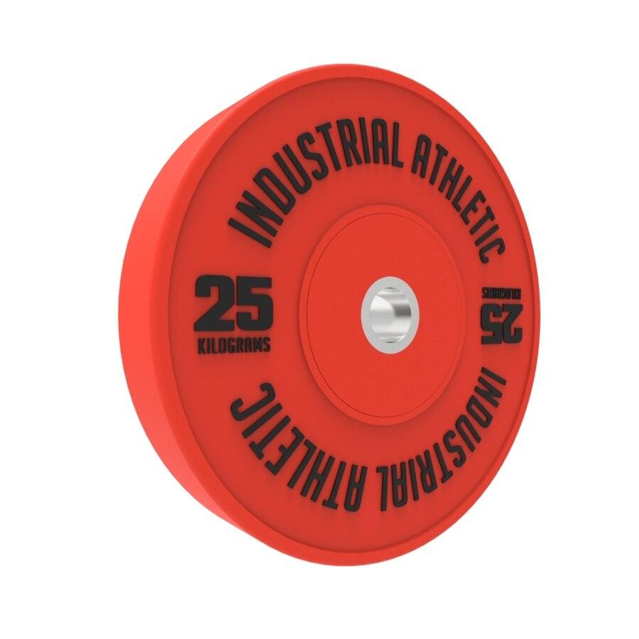 25kg HD Bumper Plates - Red/Pair - Industrial Athletic