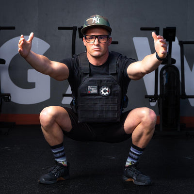 Compact Tactical Vest - Grey +5KG Plates - Industrial Athletic