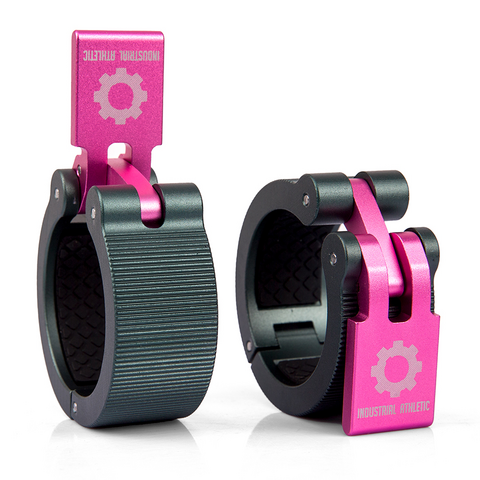 HD Barbell Collars Gunmetal/Pink | Industrial Athletic