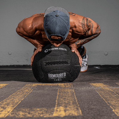 12kg Armoured Medicine Ball - Industrial Athletic