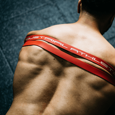 30mm Strength Band - Red/ Black - Industrial Athletic