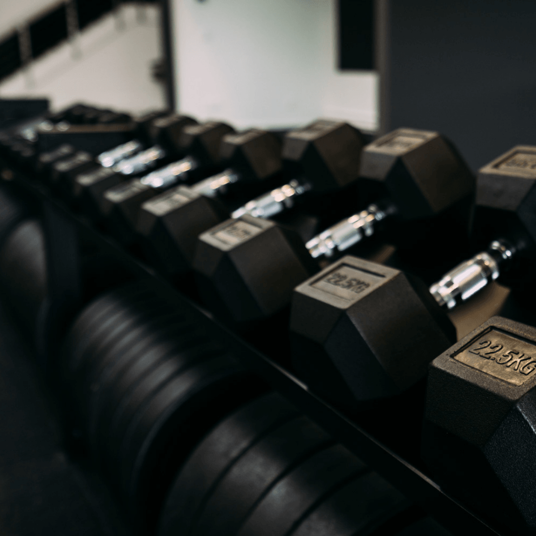 32.5kg HD Rubber Hex Dumbbell - Industrial Athletic