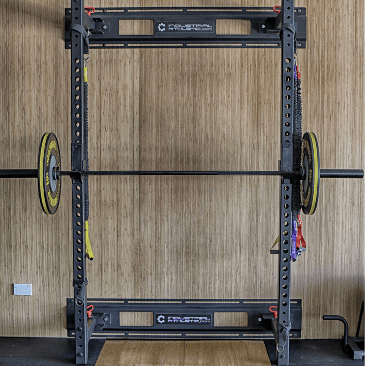 Industrial Athletic Fold Away Wall Mount Squat Rack
