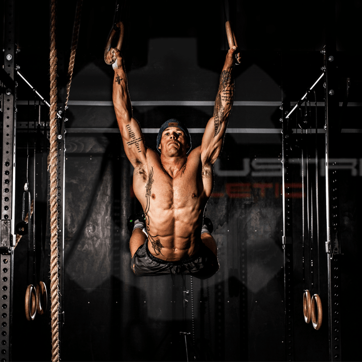 32mm Wooden Rings + Comp Straps - Industrial Athletic