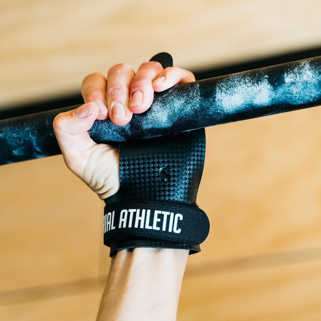 2 Finger Carbon Palm Guards - Industrial Athletic