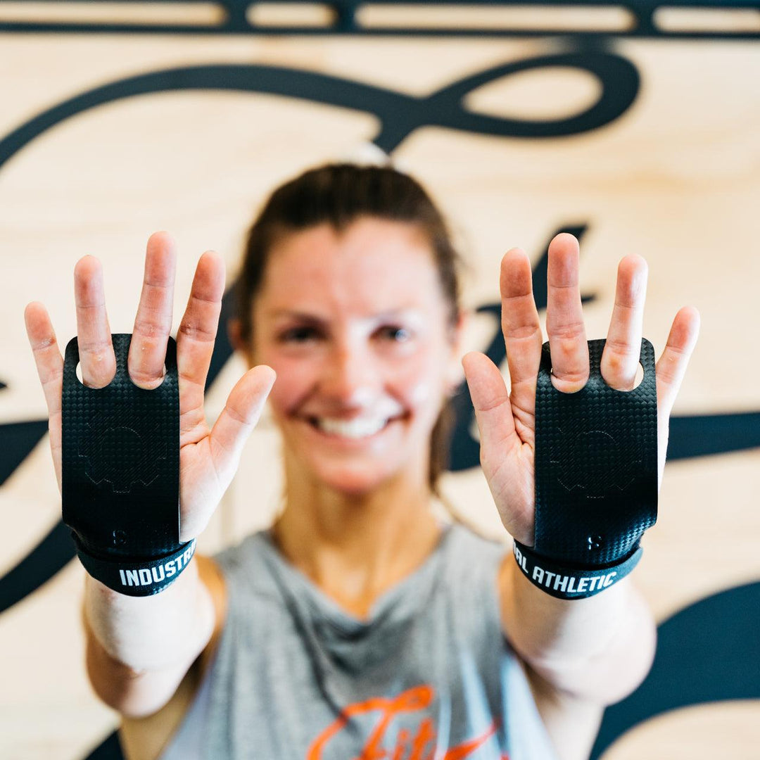 2 Finger Carbon Palm Guards - Industrial Athletic