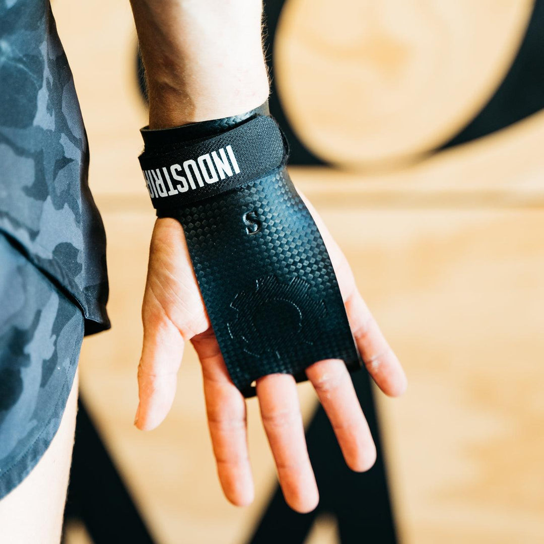 2 Finger Carbon Palm Guards - Industrial Athletic