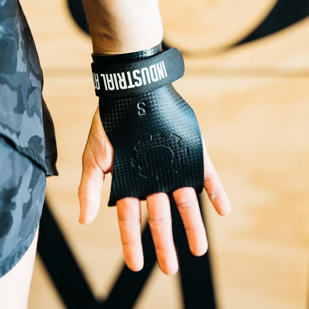 3 Finger Carbon Palm Guards - Industrial Athletic