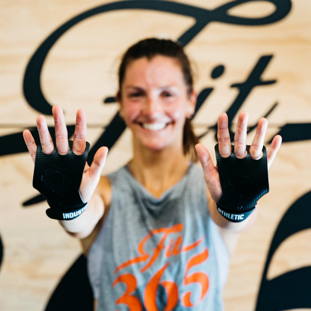 3 Finger Carbon Palm Guards - Industrial Athletic