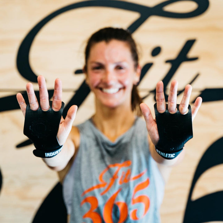 3 Finger Carbon Palm Guards - Industrial Athletic