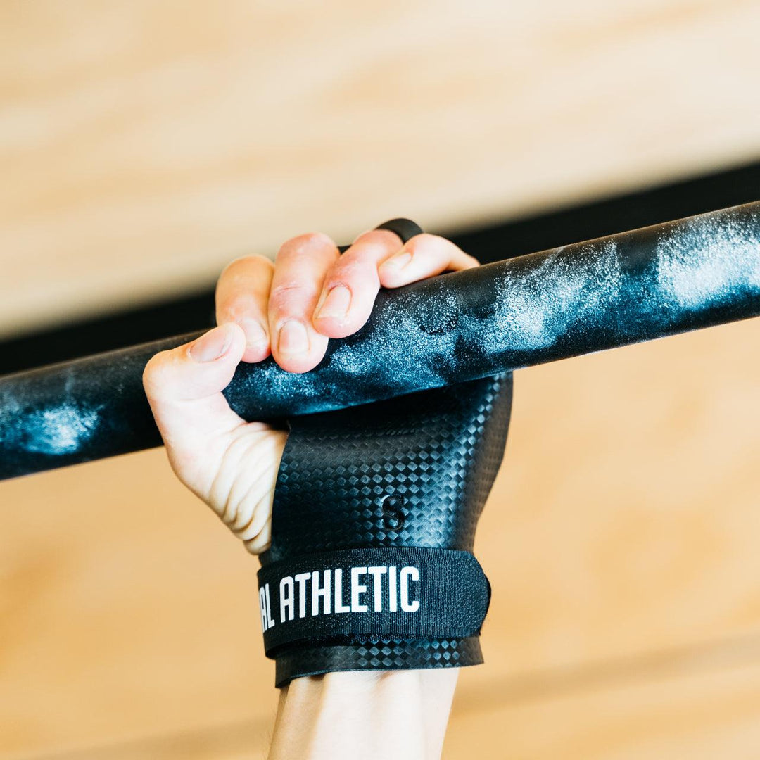 3 Finger Carbon Palm Guards - Industrial Athletic