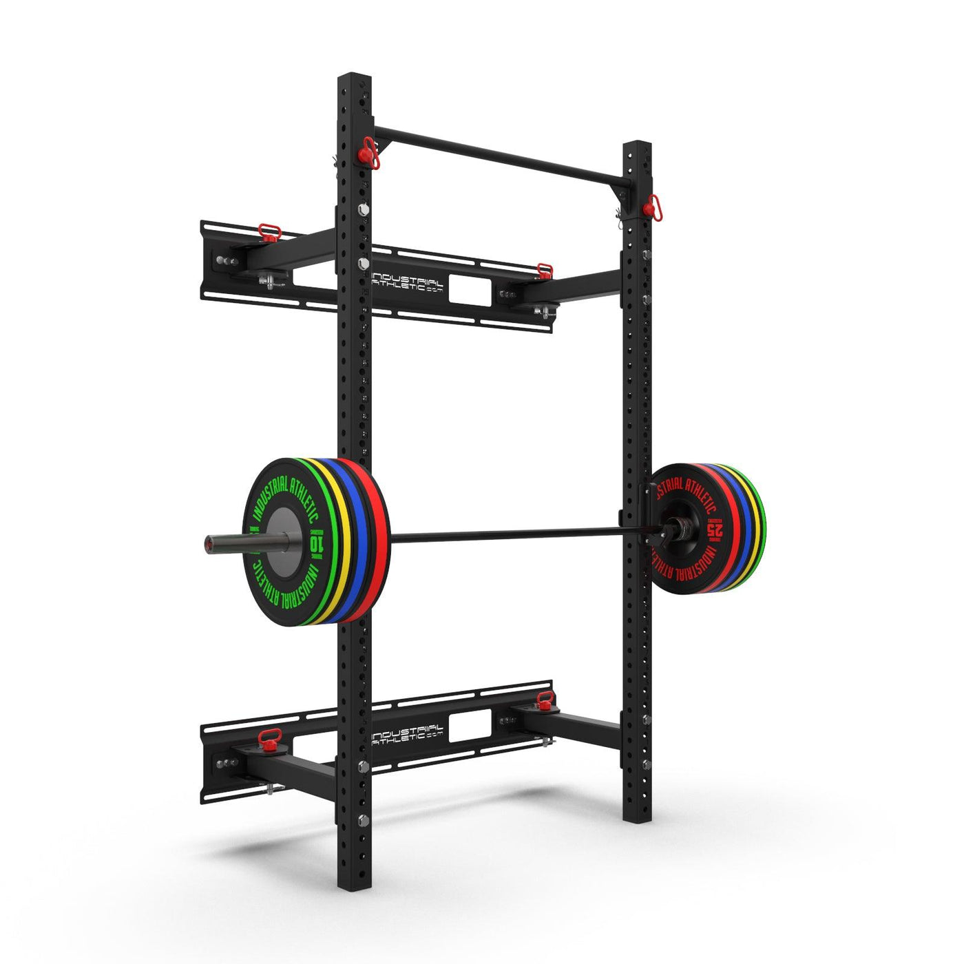 Industrial Athletic Fold Away Wall Mount Squat Rack