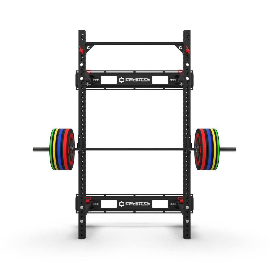 Industrial Athletic Fold Away Wall Mount Squat Rack