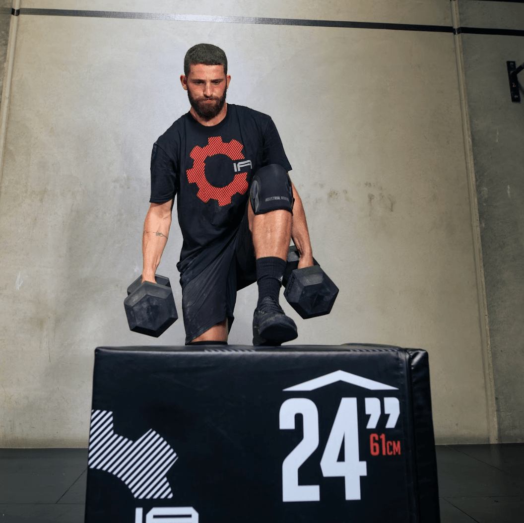 27.5kg HD Rubber Hex Dumbbell - Industrial Athletic